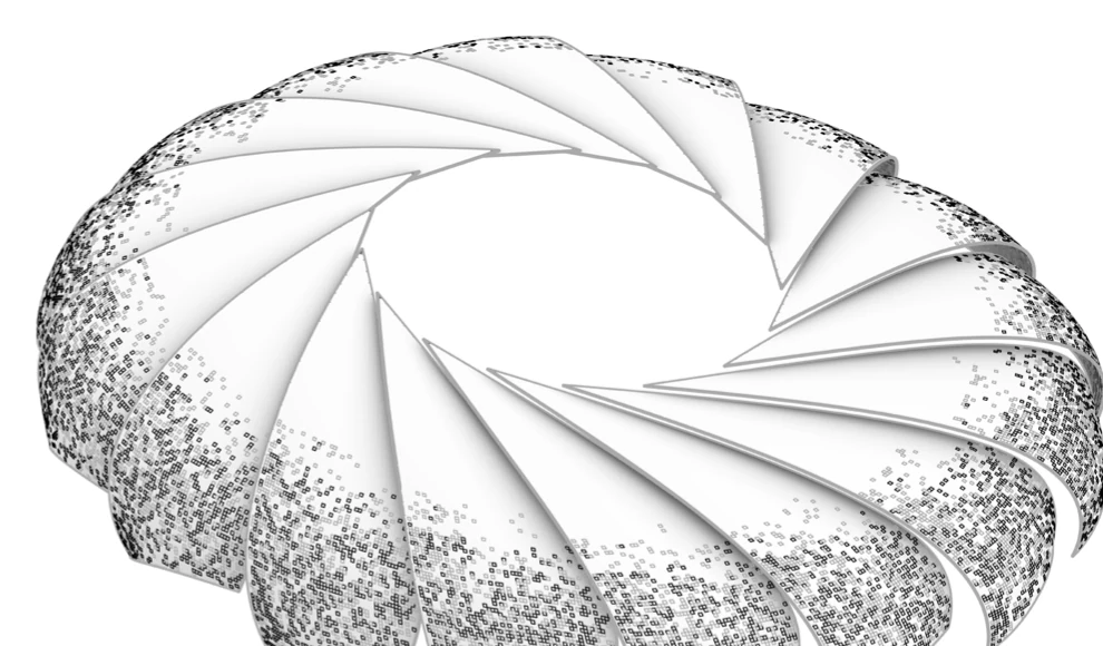 Parametric perforated panel distribution study